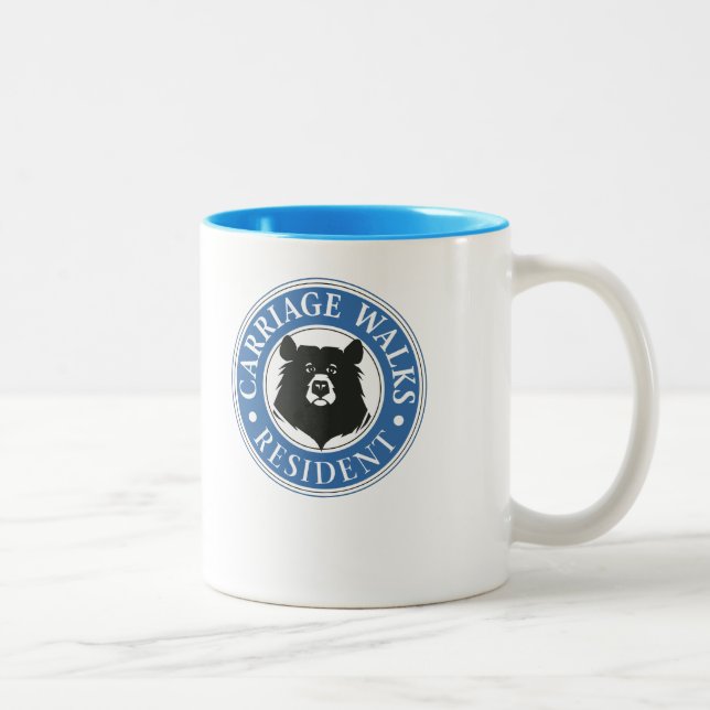 Fun Carriage Park Resident Seal Two-Tone Coffee Mug (Right)