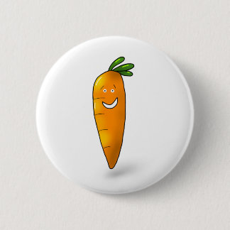 Fun carrot badge 2 inch round button