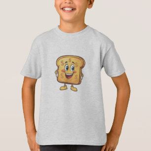 Fun Cartoon Bread Dollar Sign Graphic Tee