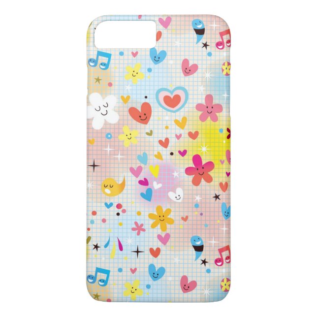 fun cartoon pattern Case-Mate iPhone case (Back)