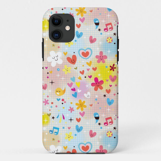 fun cartoon pattern Case-Mate iPhone case (Back)