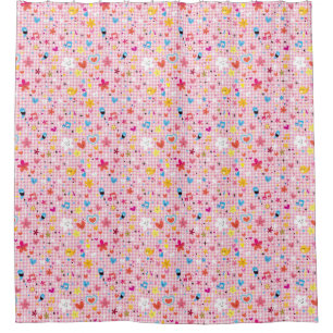 fun cartoon pattern pink