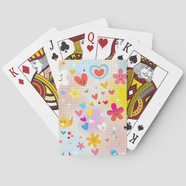 fun cartoon pattern playing cards (Back)