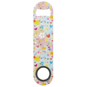 fun cartoon pattern speed bottle opener