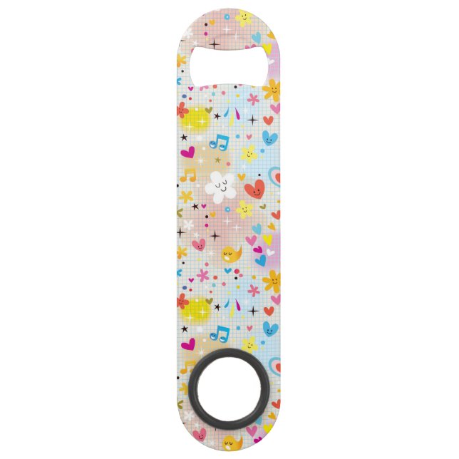 fun cartoon pattern speed bottle opener (Front)