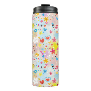 fun cartoon pattern thermal tumbler