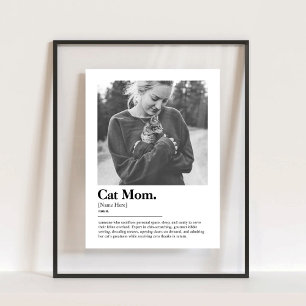 Fun Cat Mom Funny Dictionnaire Définition avec pho