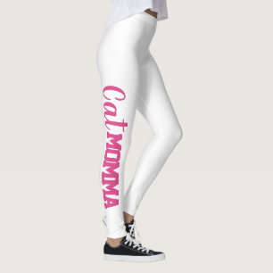fun CAT MOMMA typography Leggings