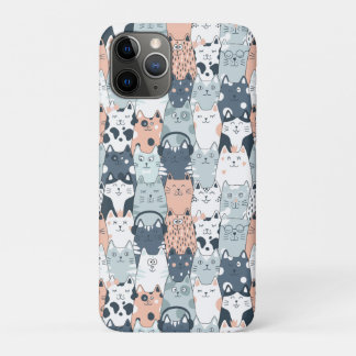 Fun Cat Pattern iPhone 11 Pro Case