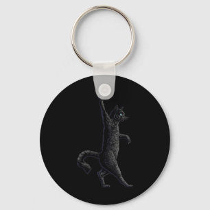 Fun Cat Rock On Rock And Roll - Concert Band Tees Keychain