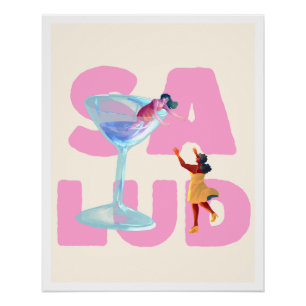 Fun Chaotic Party Aesthetic Illustration Poster