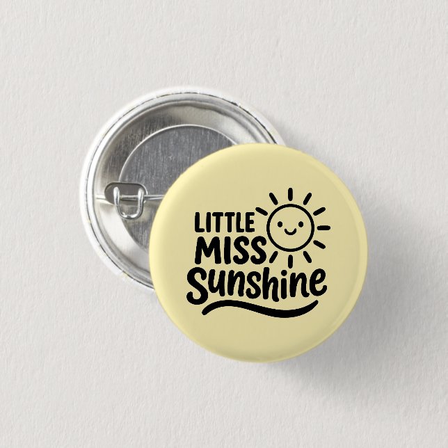 Fun Chapa - Little Miss Sunshine 1 Inch Round Button (Front & Back)