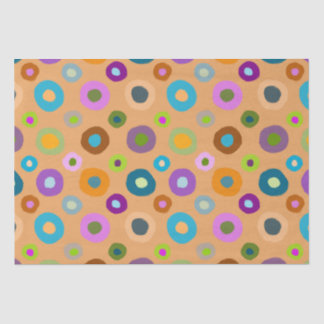 Fun cheerful colourful decoupage orange tissuepape tissue paper