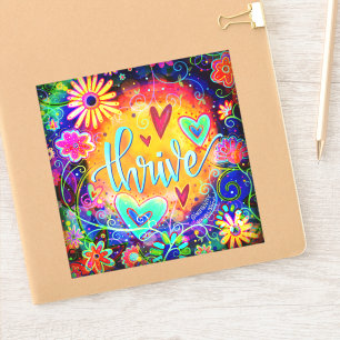 Fun Cheerful Thrive Pretty Floral Inspirivity