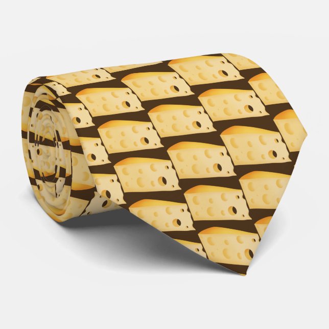 Fun Cheese pattern food tie (Rolled)