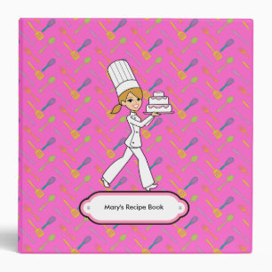 Fun Chef Themed Recipe Binder