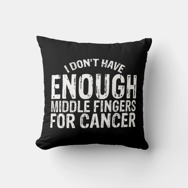 Fun Chemo Chemotherapy Battle Cancer  Throw Pillow (Front)