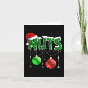 Fun Chest Nuts Christmas Matching Couple Chestnut Card