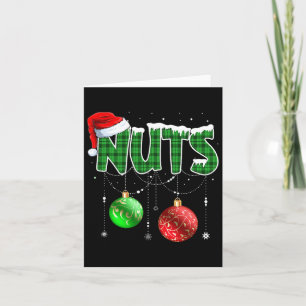 Fun Chest Nuts Christmas Matching Couple Chestnuts Card