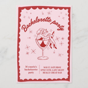 Fun & Chic Bachelorette Party Invitation for Girls