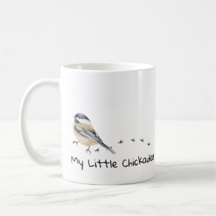 Fun Chickadee mignon petit Bird Traces Mug
