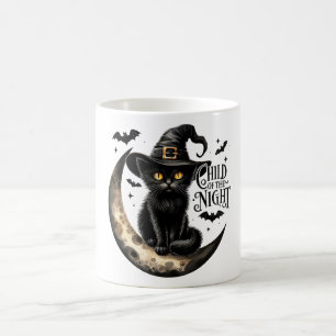 Fun Child of the Night Cat Halloween  Coffee Mug