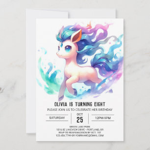 Fun Children Horse Birthday Invitation