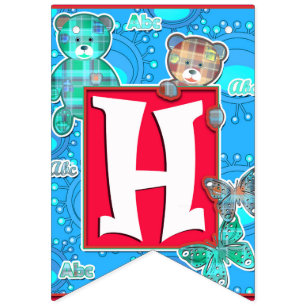 fun children's birthday party bunting flags