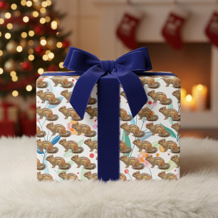 Fun Chipmunk Wrapping Paper Sheets 