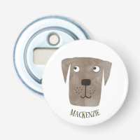 Fun Chocolate Labrador Retriever Dog Personalized