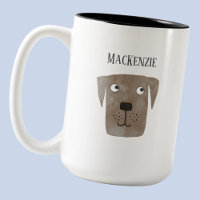 Fun Chocolate Labrador Retriever Dog Personalized