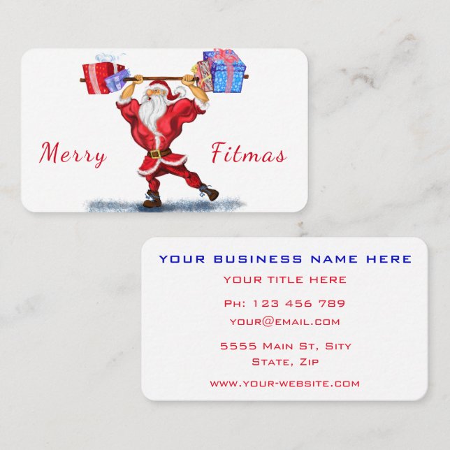 Fun Christmas Business Office Personalized Special Card (Front/Back)