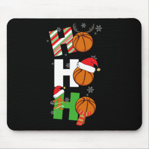 Fun Christmas Bysketbyll Pyjamas Player Matching C Mouse Pad