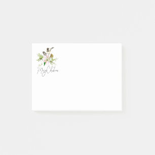 Fun Christmas Chickadee Bird Nature Wildlife Art Post-it Notes