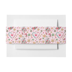 Fun Christmas Cookies and Candies       Invitation Belly Band