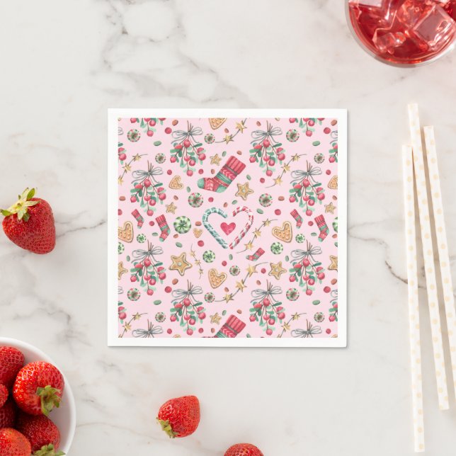 Fun Christmas Cookies and Candies     Napkin (Insitu)