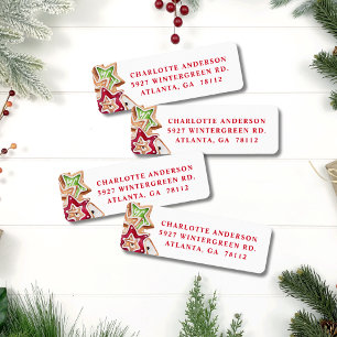 Fun Christmas Cookies Holiday Return Address