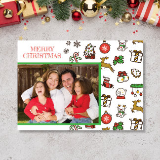 Fun Christmas Doodles Holiday Card
