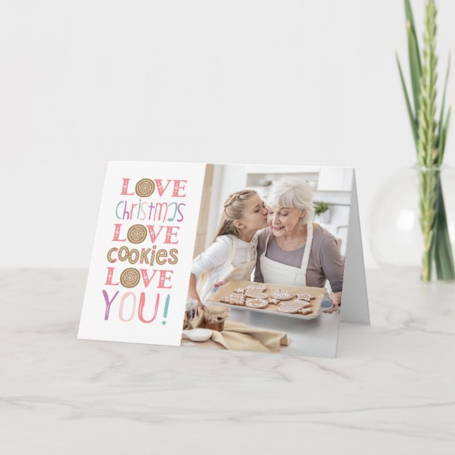 Fun Christmas Family Photo Card (Front)