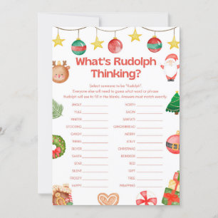 Fun Christmas Game - Not Editable -  Invitation