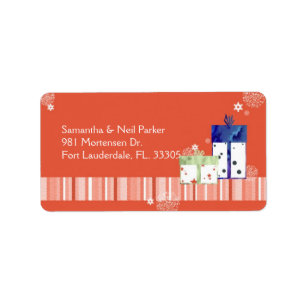 Fun Christmas Gifts Holiday Address Label