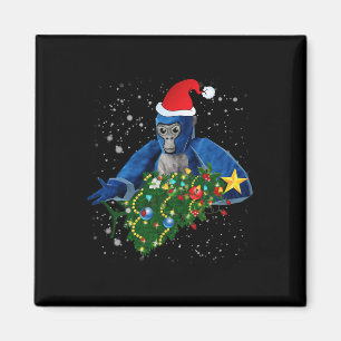 Fun Christmas Gorilla Tag  Magnet