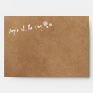 Fun Christmas Holiday Jingle All The Way Holiday Envelope