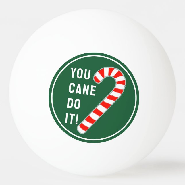 Fun Christmas Holiday Ping Pong Ball (Front)