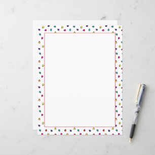 Fun Christmas Ornaments Illustration Stationery
