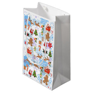 Fun Christmas pattern Small Gift Bag
