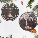 Fun Christmas Photo Keepsake Ceramic Ornament<br><div class="desc">Fun Christmas Photo Keepsake Ceramic Ornament for a fun festive holiday</div>