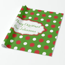 Fun Christmas Polkadots in red and white