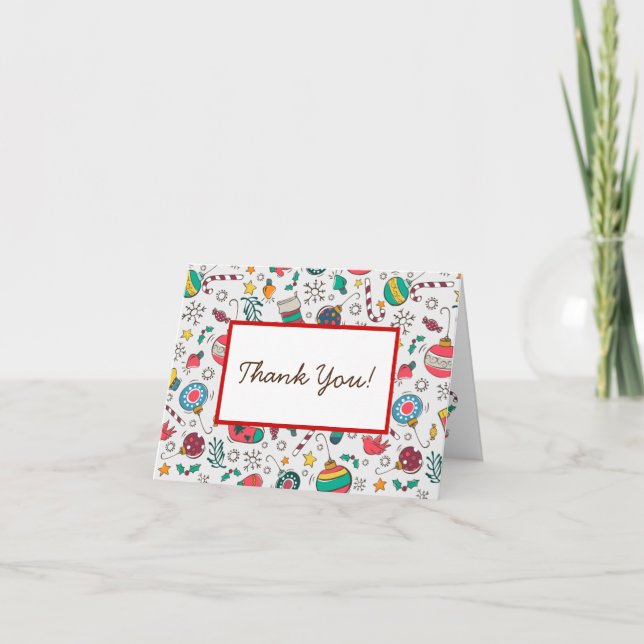 Fun Christmas Print ThankYou Notes (Front)
