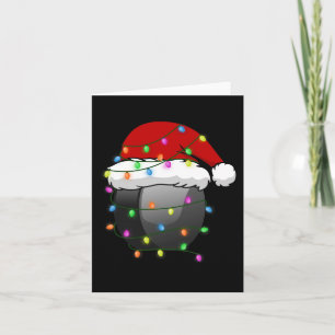 Fun Christmas Santa Hat Hockey Sport Xmas Boys Men Card